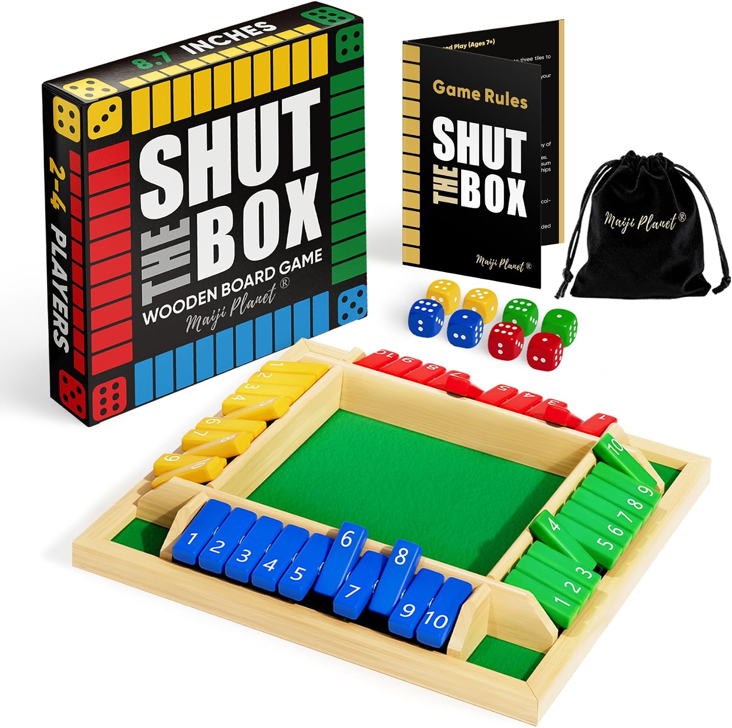 Board Game Quick - Shut The Box Game, Math Dice