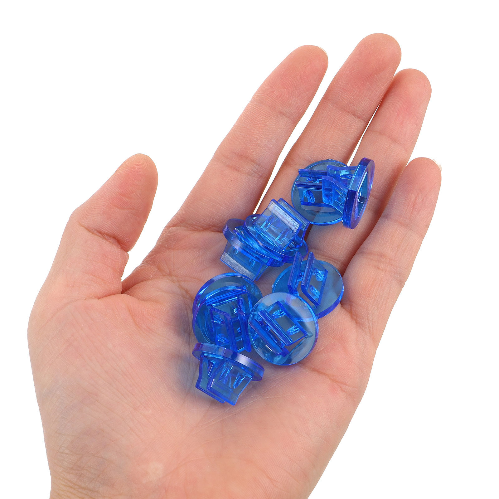 Board Game Name - 100Pcs Round Plastic Card Holders 0.8inch