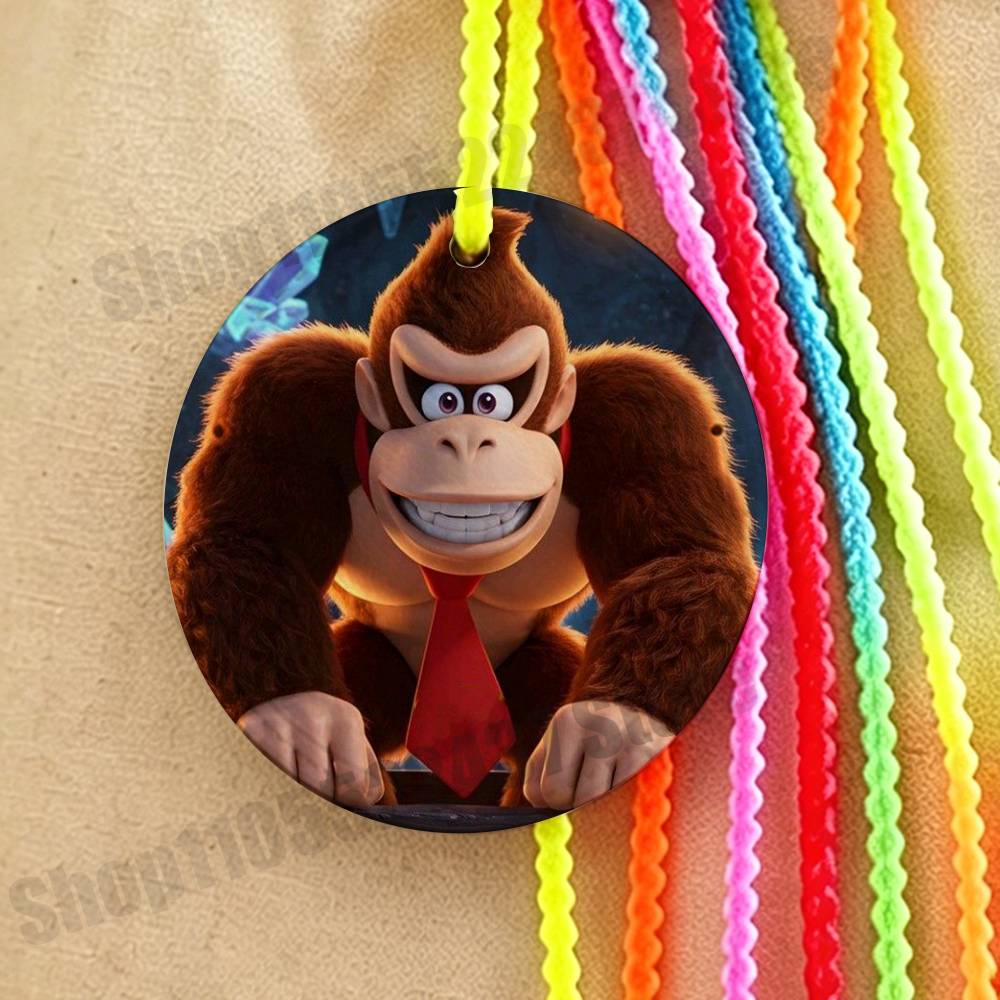 Board Game Name - Cartoon Game D-Donkey K-Kong Leather Luggage