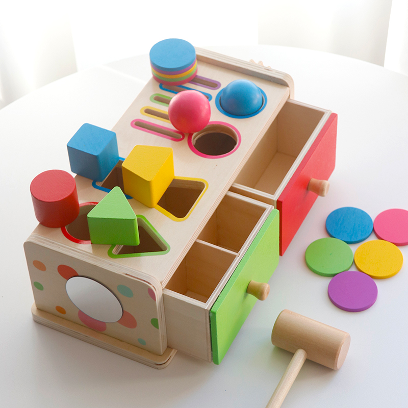 Montessori Wooden Sorting Stac - Board Game Organization reseña y precio