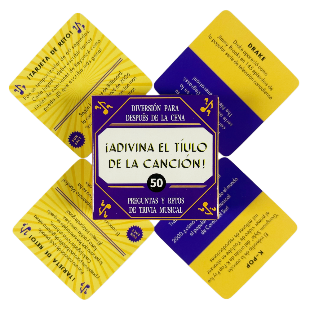 5.5*5.5cm Spanish Game Cards N - Board Game Name reseña y precio