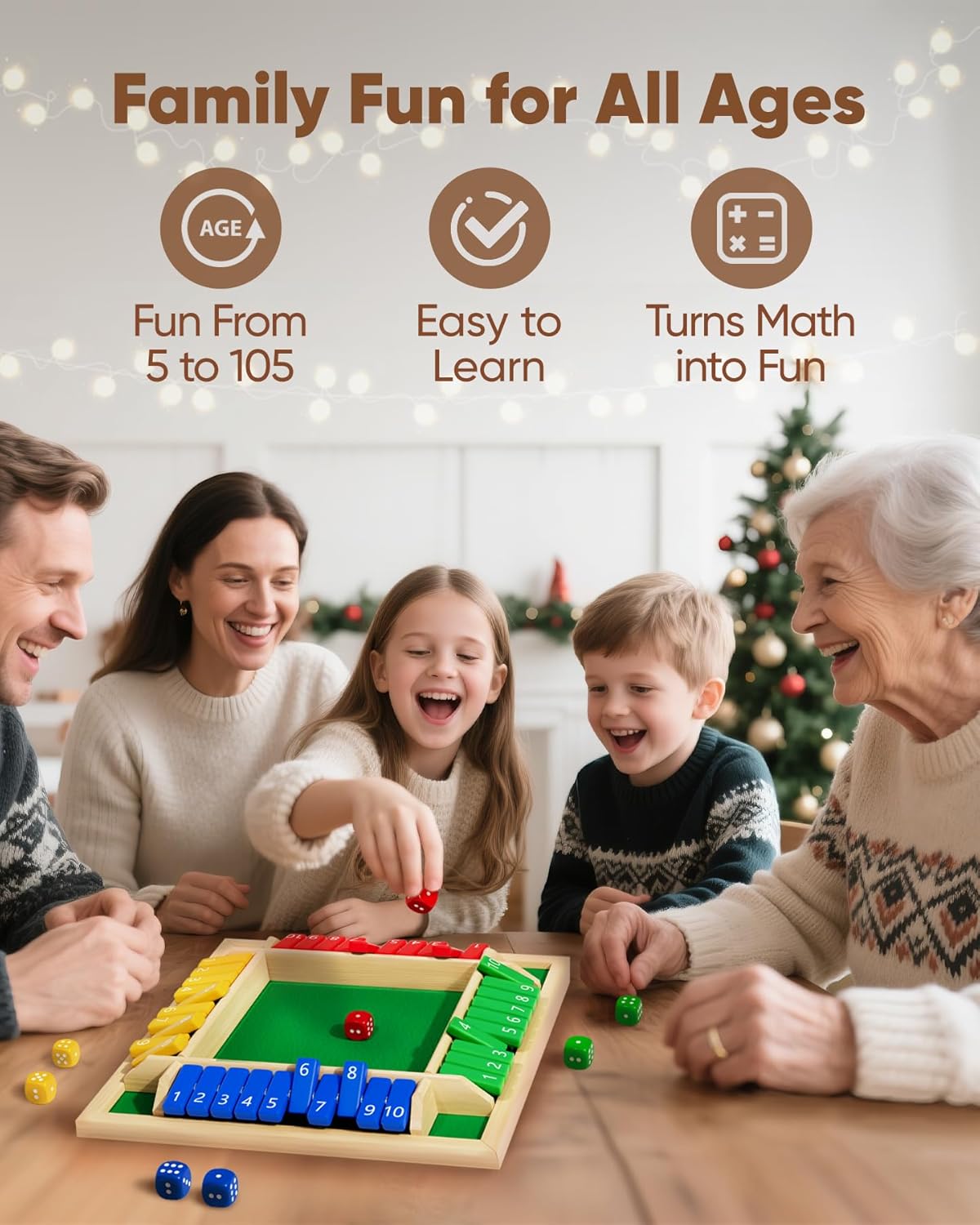 Shut The Box Game, Math Dice B - Board Game Quick reseña y precio