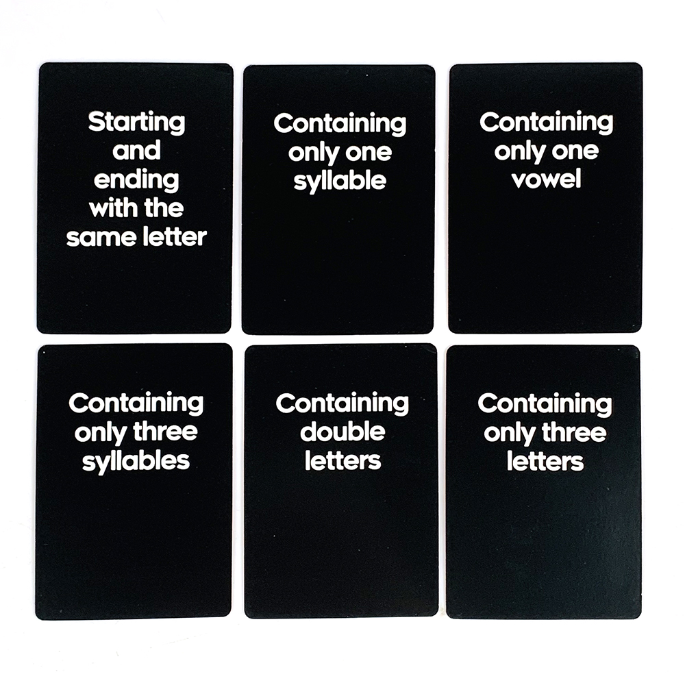 Card Game Quick Name Party Gam - Board Game Name reseña y precio