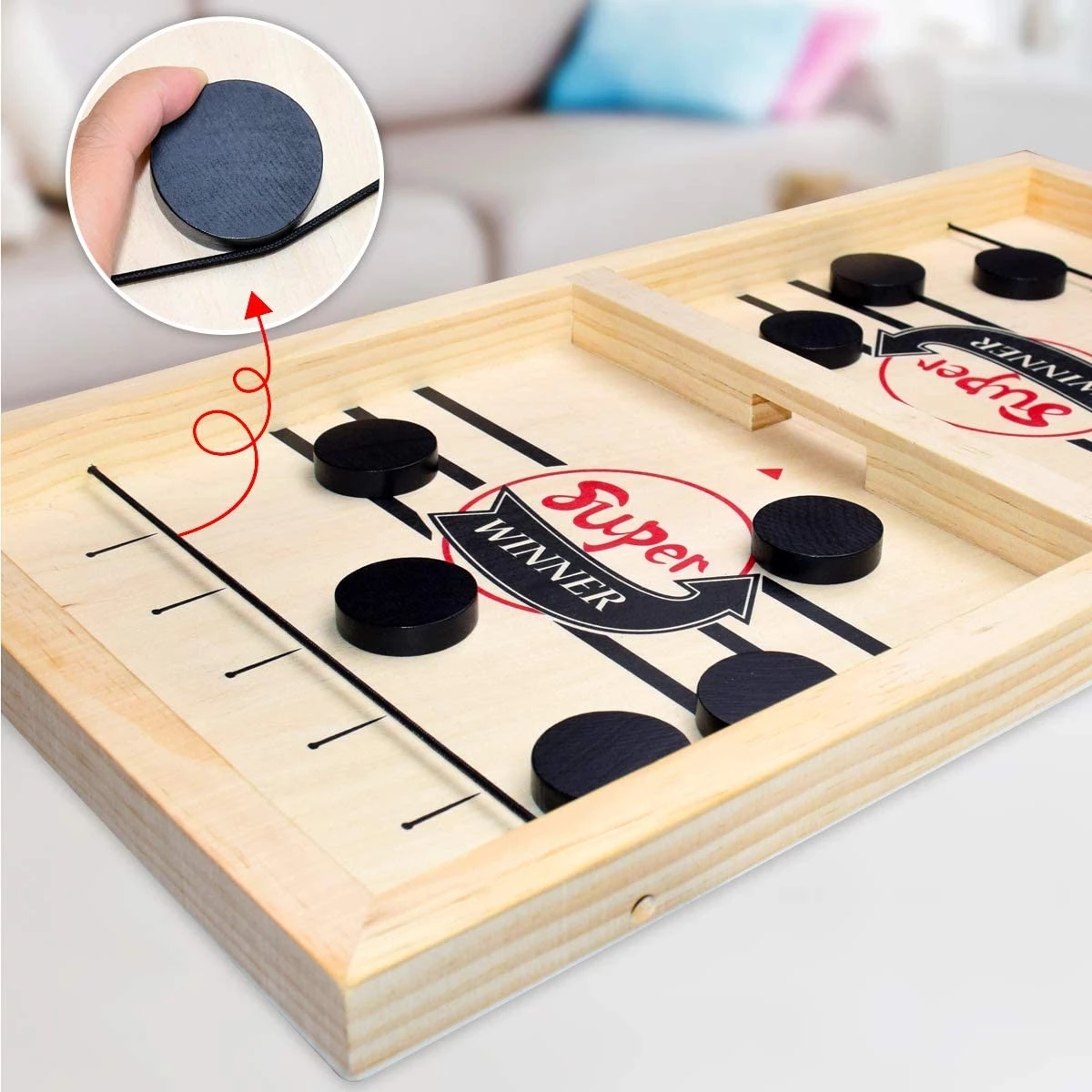 Table Hockey Paced Sling Puck  - Board Game Quick reseña y precio