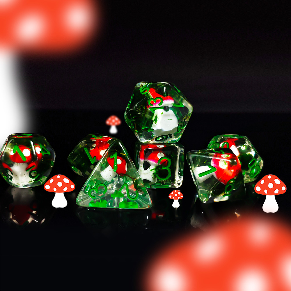 7Pcs/Set DND Dice Transparent  - Dice Set Polyhedral reseña y precio