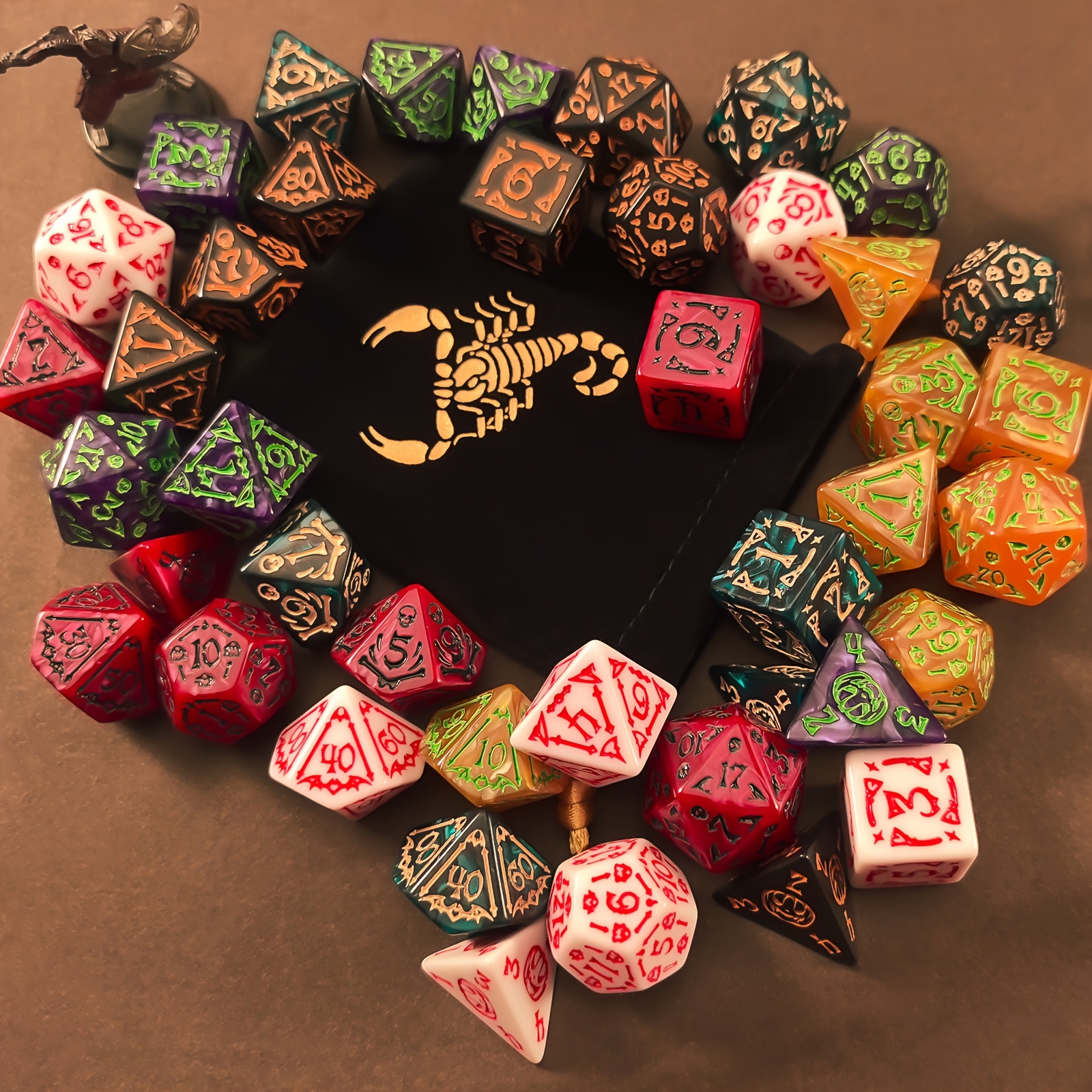 DND Dice Set -7pc Halloween Po - Dice Set Polyhedral reseña y precio