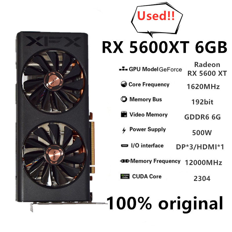 XFX original RX 5600XT 6G Game - Board Game Vr reseña y precio