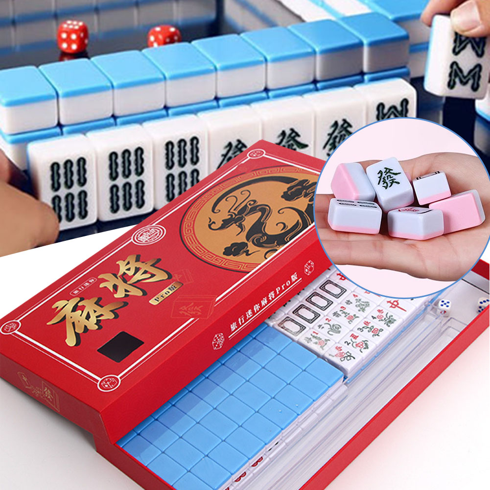 Portable Travel Mini Mahjong S - Board Game Organization reseña y precio