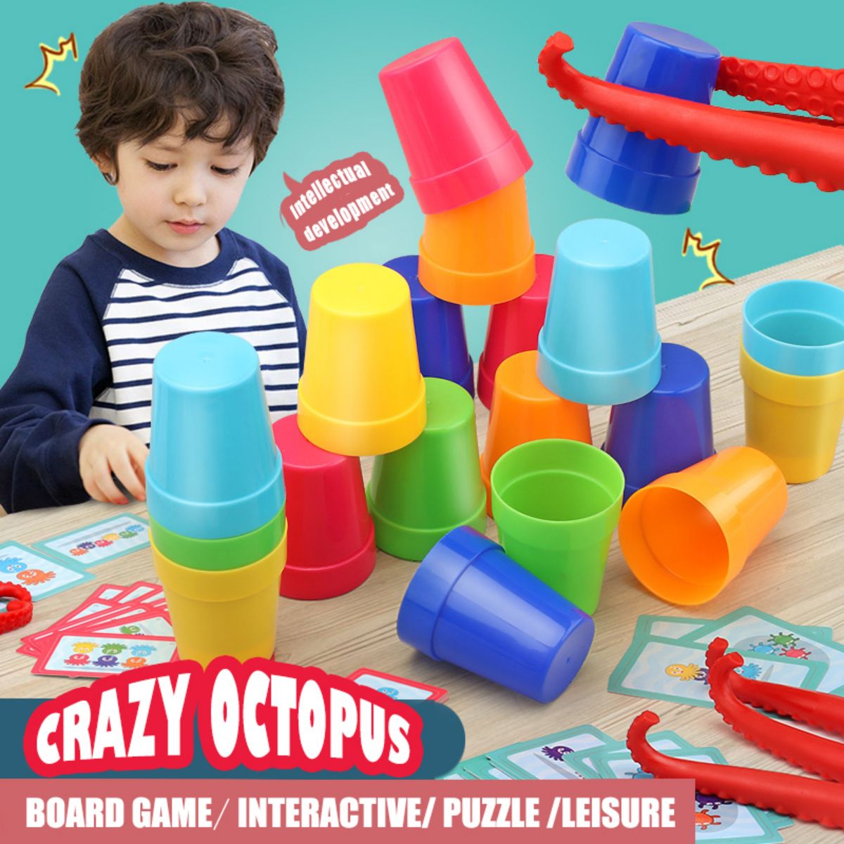 Crazy Octopus Parent-Child Int - Board Game Quick reseña y precio