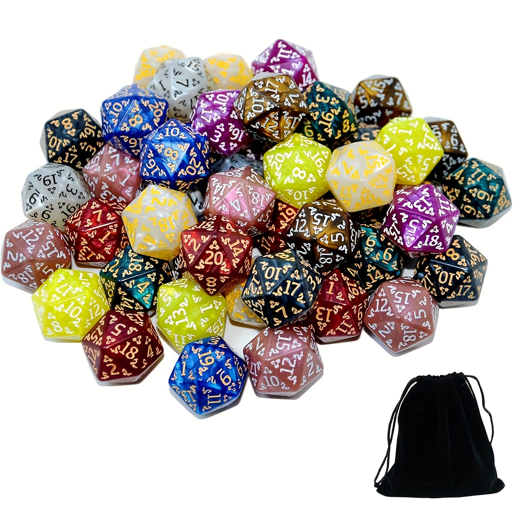 D20 Dice Set Two tone glitter/ - Dice Set Polyhedral reseña y precio