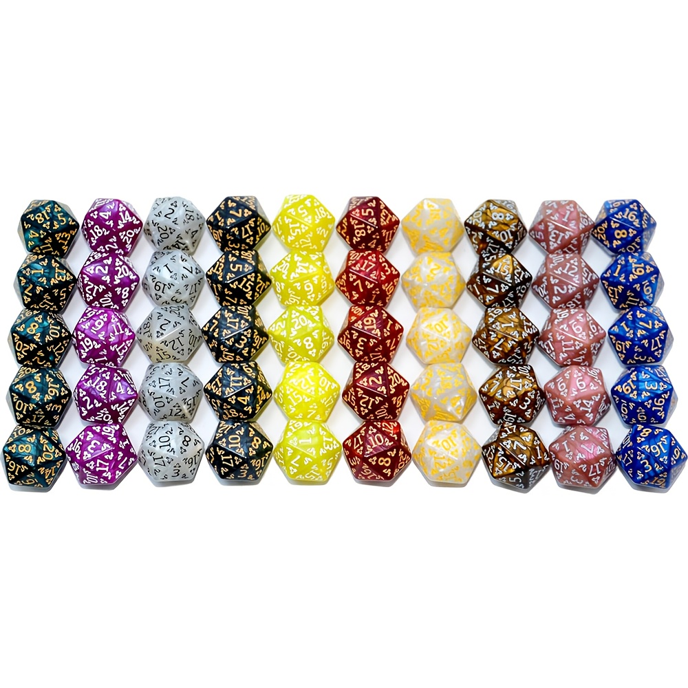 D20 Dice Set Two tone glitter/ - Dice Set Polyhedral reseña y precio