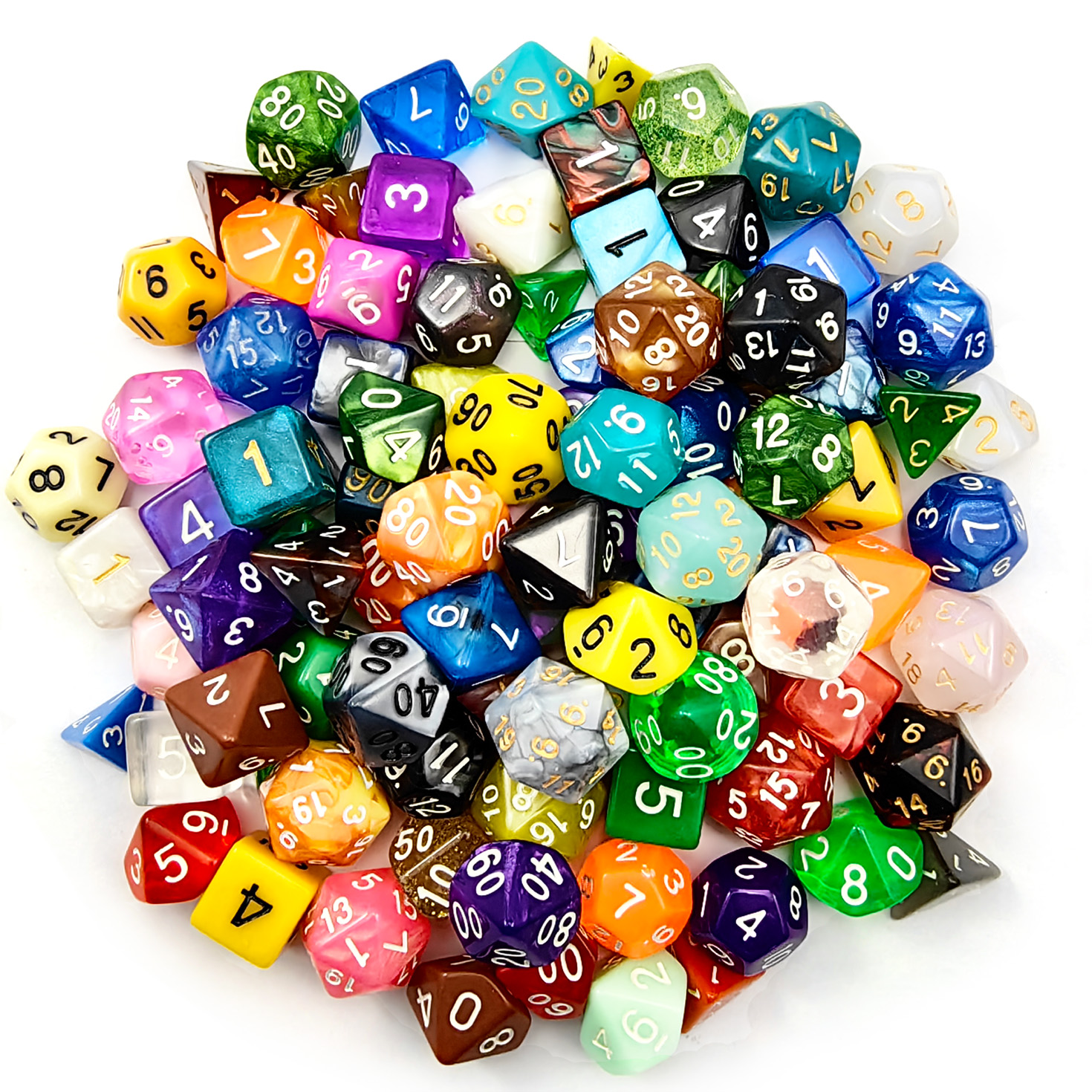 Bescon 100pcs Big Set of Rando - Dice Set Polyhedral reseña y precio