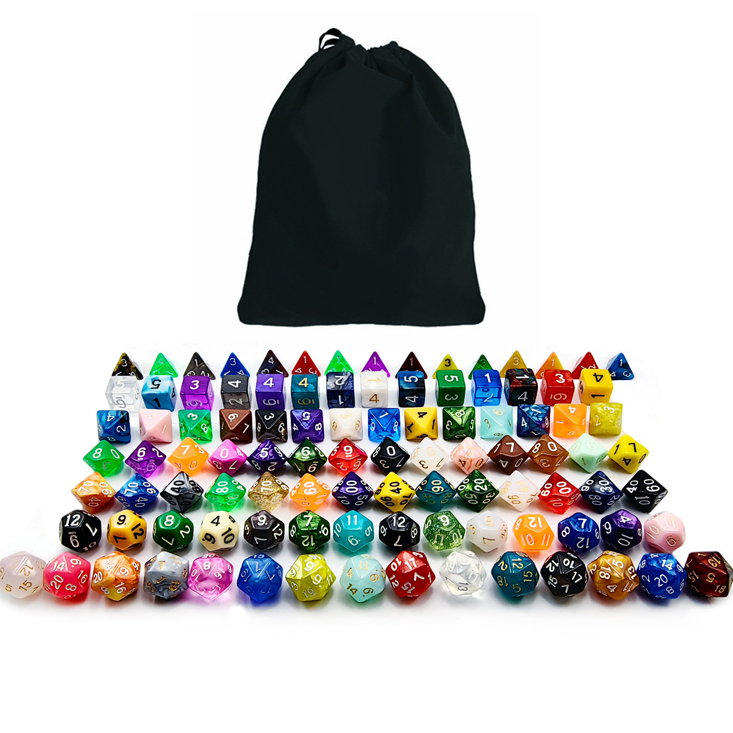 Bescon 100pcs Big Set of Rando - Dice Set Polyhedral reseña y precio