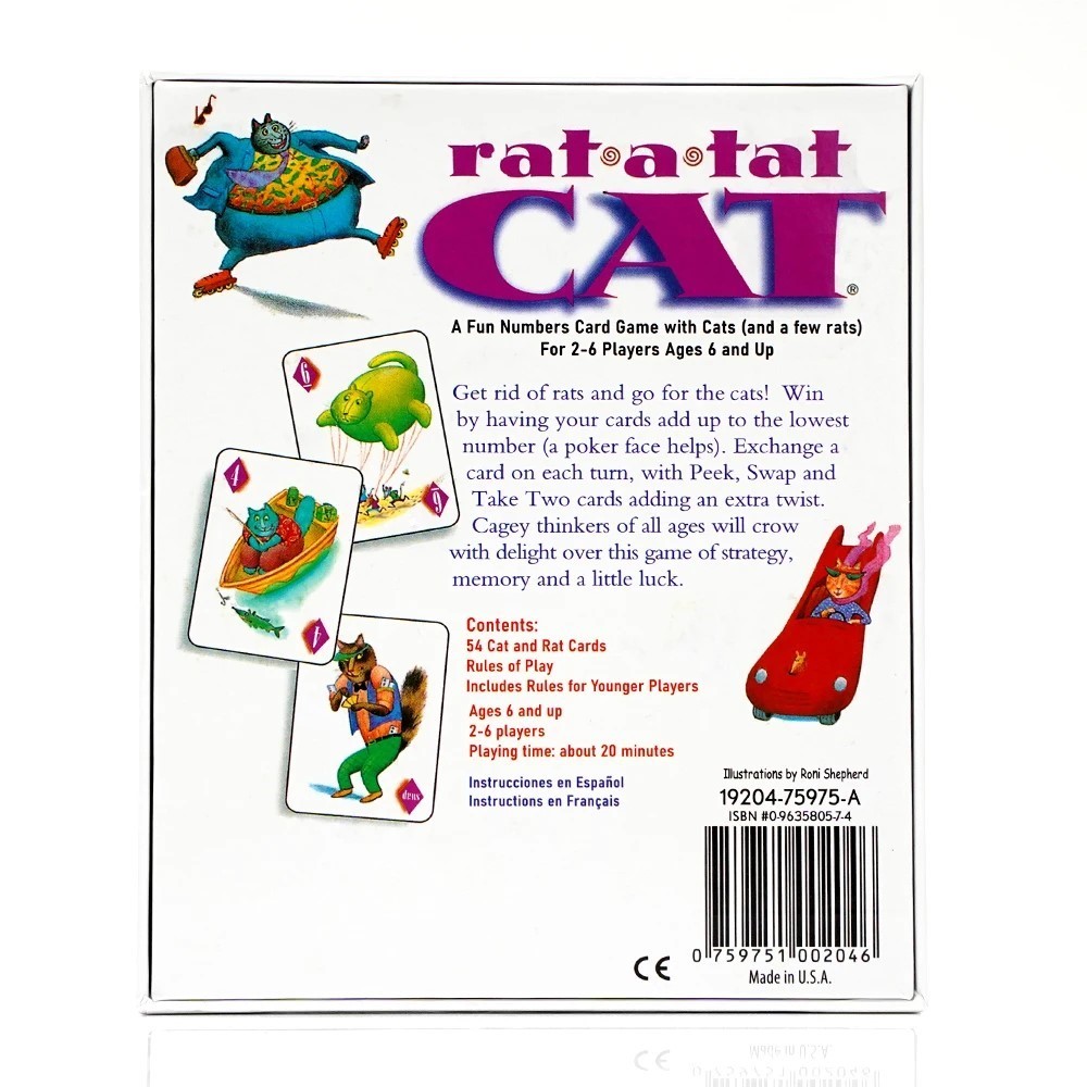 Rat A Tat Cat Fun Numbers Card - Board Game For 2 Players reseña y precio