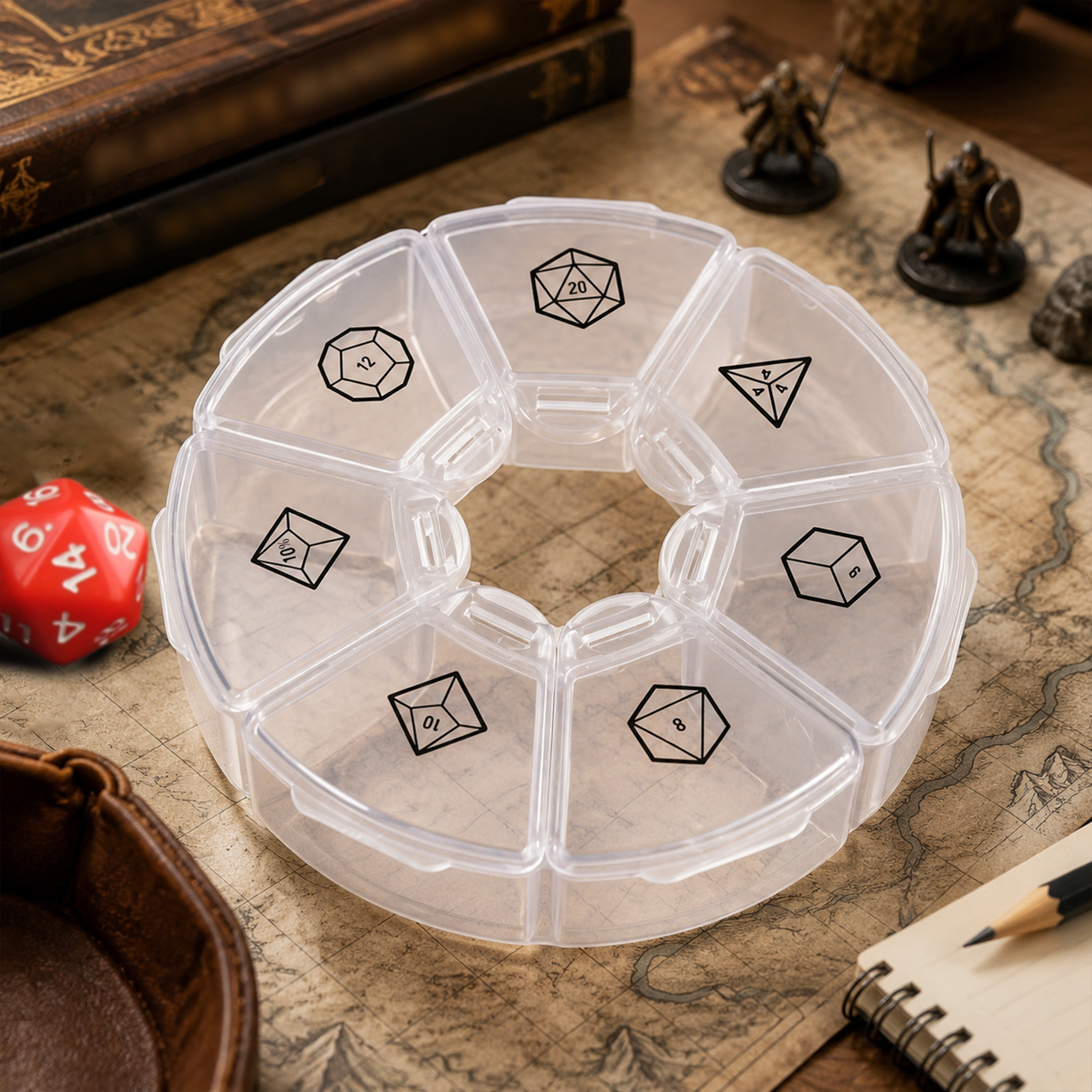 Dice Storage Box for Tabletop  - Dice Set Polyhedral reseña y precio