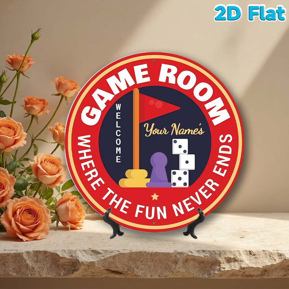 Custom Name Game Room Round Me - Board Game Name reseña y precio